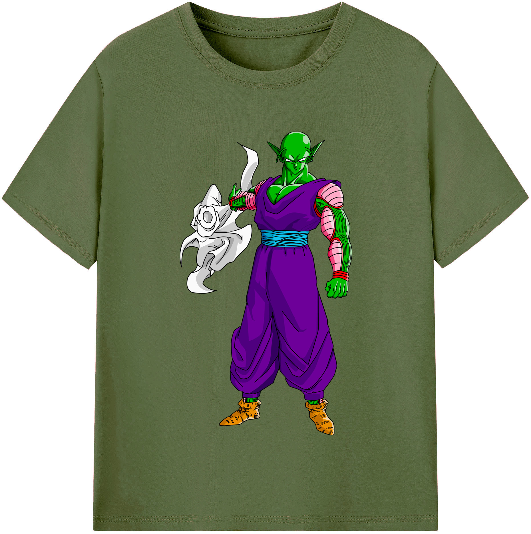 （画像用） ドラゴンボール ピッコロ DRAGON BALL Piccolo 綿100％半袖Tシャツ（フロントプリント）